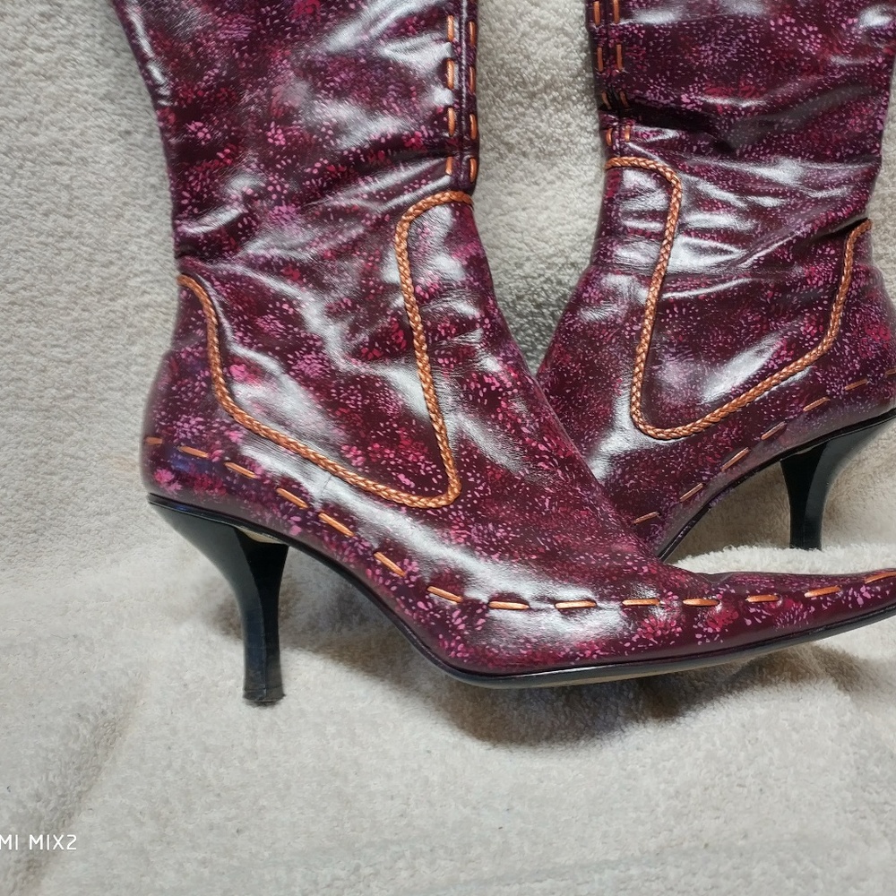 Nine West, Cranberry with pink/copper boots - Picture 2 of 6